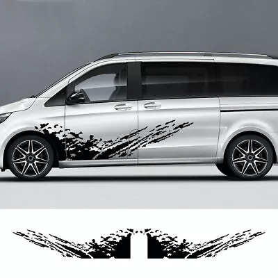 Graphics Mud Splash Sticker Van Sport For Mercedes Benz Vito Viano W447 W639 • $62.97