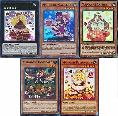 Yugioh Complete Madolche Deck! Magileine Anjelly Tiaramisu Hootc **HOT** + Bonus • $139.95