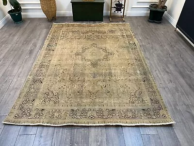 Large Persian Rug Persian Area Rug Vintage Persian Rug Wool Rug 6.6 X 9.3 Ft • $842.40