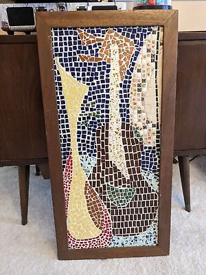 MCM Mosaic Art Mid Century Vase/Music  • $550