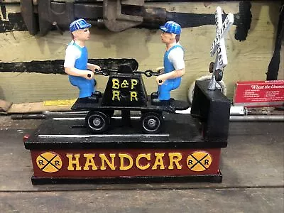 Railroad Money Bank Cast Iron Decorative 500177 • $85