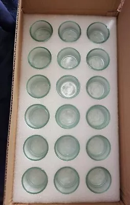 Set Of 36 Glass Tealight Candle Holder Small Green Votive Candle Holders Candy • $29.99
