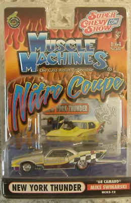 Muscle Machines Nitro Coupe '68 Camaro Nc03-12 Mike Swinarsky 1:64 Scale *new* • $12.99