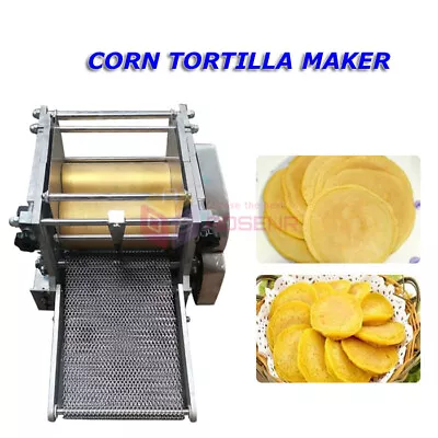 Automatic Corn Mexican Tortilla Making Machine Tacos Roti Maker Press Bread  • £999.99