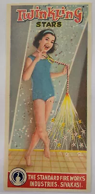 Vintage - Twinkling Star Firecracker Label - Standard Fireworks Sivakasi India • $12.99