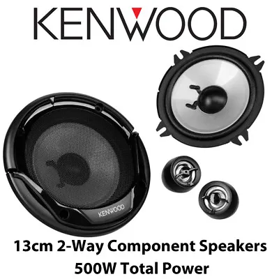 Kenwood KFC-E130P 13cm 5.25  2-Way Car Component Speakers 500W Total Power BNIB • £44.95