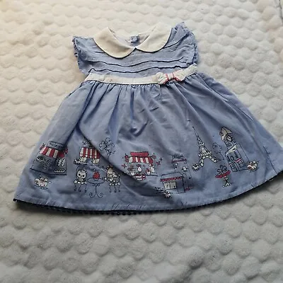 MAYORAL Chic Toddler Girls Dress Blue 2-4  Months • £5