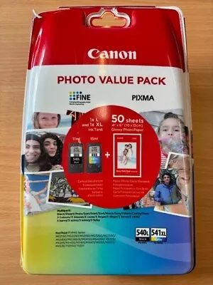 Genuine Canon Pixma PG-540L/ CL-541XL Canon Paper Value Pack  • £25