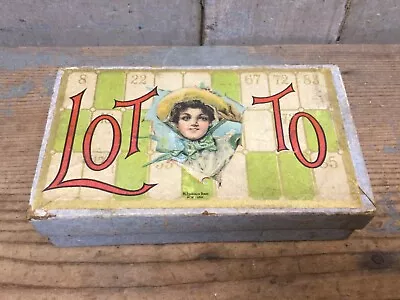 Vintage Mcloughlin Bros New York LOTTO Game Wooden Tiles • $49.99