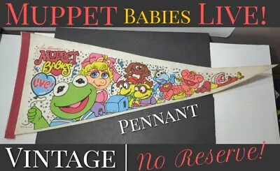 ✨VINTAGE✨ Muppet Babies Live! 29  FELT PENNANT - Jim Henson's • $9.90