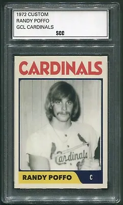 Custom 1972 Randy Macho Man Savage Poffo Gulf Coast Cardinals MILB Baseball Card • $23