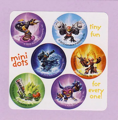 60 Skylanders Mini Dot Stickers - Party Favors - Rewards • $2.20