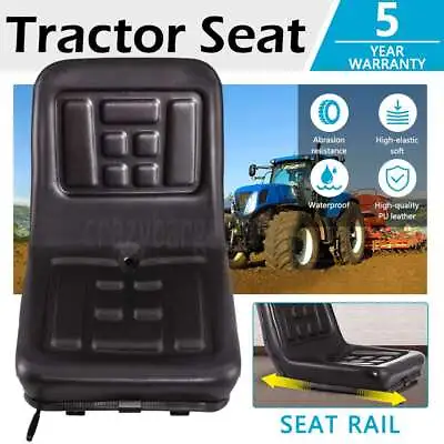 $69.99 • Buy Forklift Excavator Universal Suspension Backrest Truck Chair Seat Tractor Seat