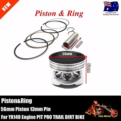  Yx140 140cc Cylinder Kit Piston For Yx140 Dirt Pit Biuke Mini Bike Motorcross • $31.11