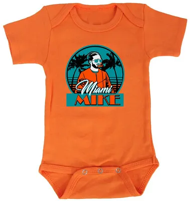 Baby Mike McDaniel Dolphins Miami Mike Creeper Romper • $18.99