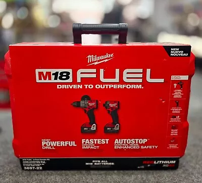 Milwaukee M18 FUEL 18V 2-Tool Combo Kit - Red (3697-22) • $305