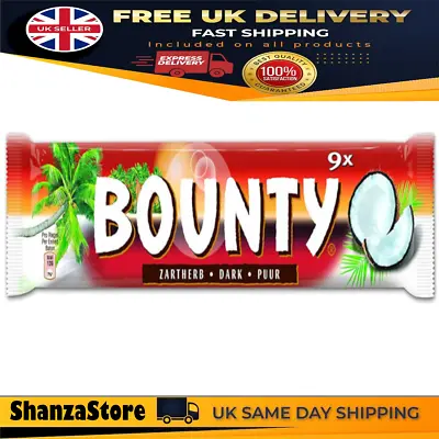 £7.99 • Buy Bounty Zartherb -  Dark - Puur - Mini 9 Bars Inside  | UK Free And Fast Dispatch