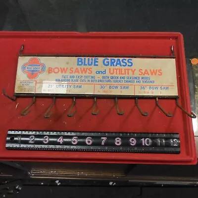 Vintage  Blue Grass Bow Saws & Utility Saws  Store Metal Display Rack • $195