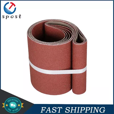 5PCS Sanding Belts 6x48 In 80 Grit Belt Sander Sandpaper Aluminum Oxide USA • $21.82