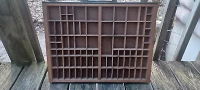 VTG Hamilton Wood Printers Drawer 22  X 17  Letterpress Typeset Tray Shadow Box • $50