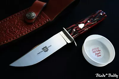 GEC H30 Hunter Red India Jigged Bone Great Eastern Cutlery Fixed Blade H30121 • $236.95