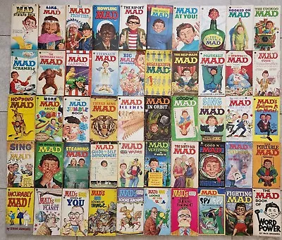 HUGE Lot 160 Vintage Mad Magazines Paperback Books Cards From 1960-1993 • £120.64