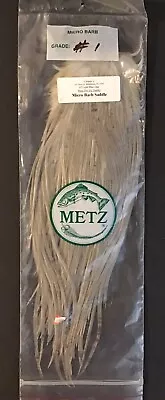 Metz Micro Barb Dry Fly Tying Saddle Grade 1 Light Blue DunFly Tying • $49.99