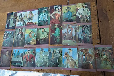 Lot 22 Dif American Folklore Western Outlaws Cowboys Art By McCarty Postcard A45 • $62