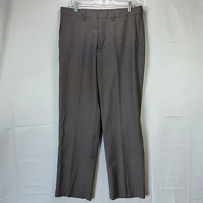 NEW Haggar Mens Size 34X30 Pants Premium Stretch Classic Fit Dress Slacks Casual • $13.99