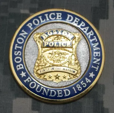 Unique Challenge Coin Boston Police Department Founded 1854 • $15.50