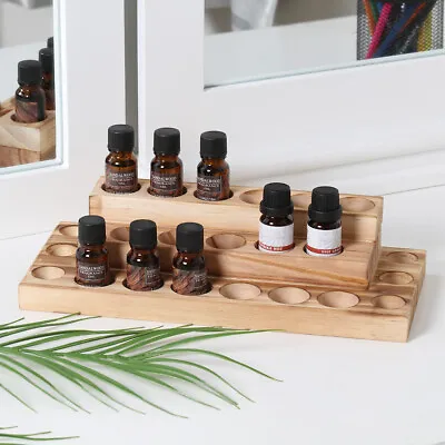 Essential Oils Storage Rack Oil Holder Wood Nail Polish Display Holder Organizer • $14.99