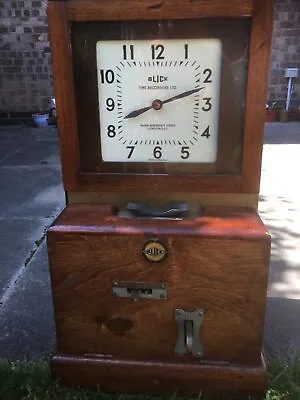 £300 • Buy Vintage Clocking In Machine  - Time Recorder Factory Clock Blick