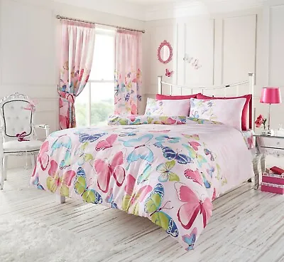 £12.99 • Buy Pink Duvet Set Flowers Bedding Roses Quilt Cover & Pillow Cases Single Double