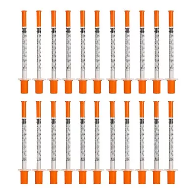 Shudyear 20 Pack 1Ml 0.3X13Mm Syringe 30G Plastic Multiple Uses Measuring Tools • $17.66