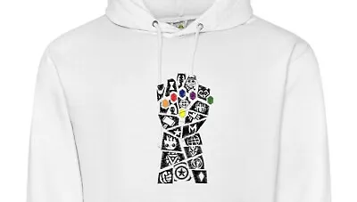 Avengers Marvel Hoodie Sweater Sweatshirt Jumper Hoody Ladies Gents Unisex Kids • £27
