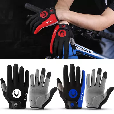 Biker TouchScreen Gloves Racing Cycling Motorcycle Mechanics Full Finger Gloves • $10.99