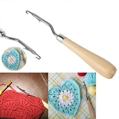 Perfect For Rag Rug Making Wooden Hook Latch Quality Ragged Life Kit Tool New • £4.79