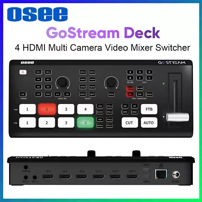 OSEE GoStream Deck HDMI Pro Live Streaming Multi Camera Video Mixer Switcher NEW • $359