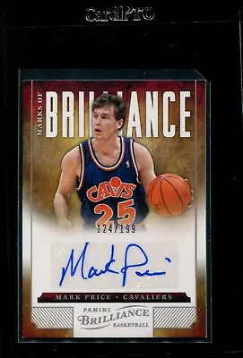 2012 Panini Brilliance Marks Of #31 Mark Price Autograph /199 Nmmt *328156 • $7.55