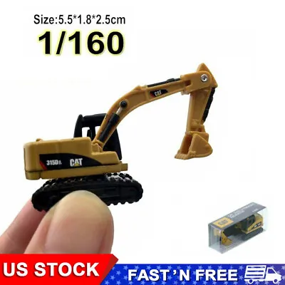 1/160 N Scale Miniature Excavator Engineering Vehicle Diecast Mini Truck Model • $13.29