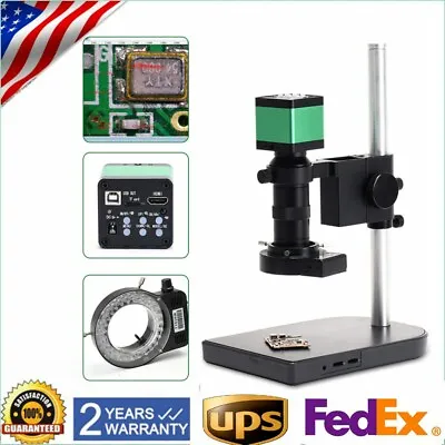 100X 48MP 1080P 60FPS HDMI USB Industrial C-Mount Lens Microscope Digital Camera • $167.20