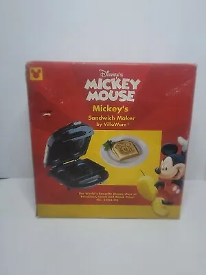 Disney's Mickey Mouse Sandwich Maker By VillaWare - No. 5555-03 - Open Box • $64.99