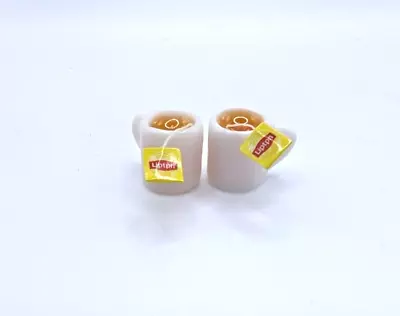 Cup Of Tea 2pc 1:12 Scale Dollhouse Miniature  - FAST US SHIPPER • $9.99