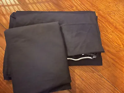 Vintage JP Stevens 2pc Black Full Sheet Set In EUC (no Cases) • $9.99