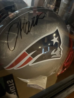 $30 • Buy Damien Harris Signed Patriots Full Size Replica Helmet Beckett