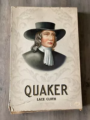 Vintage Quaker Lace Tablecloth #3000 Milano 72x90 Egyptian Color With Box • $50