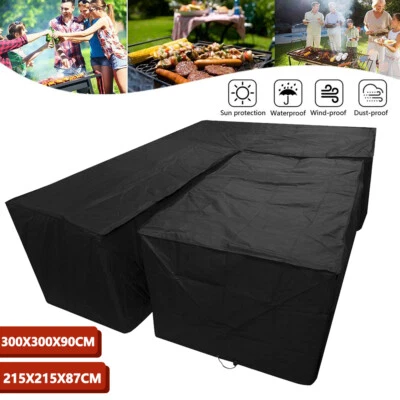 $49.99 • Buy L Waterproof Outdoor Furniture Cover Garden Patio Rain UV Sofa Table Protector♮
