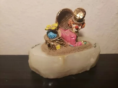 Ron Lee Clown Figurine Signed Stone Base Vintage 1990 Butt-R-Fly Ser# 1136/2750 • $37.95