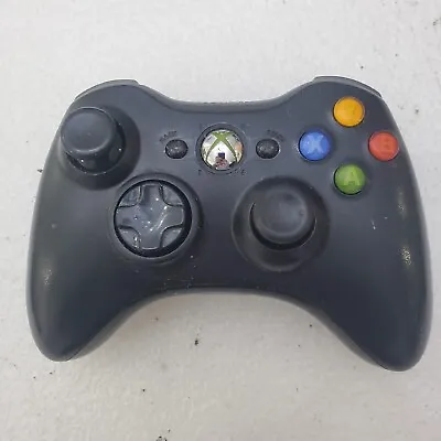  A  Official Microsoft Xbox 360 BLACK Wireless Controller Genuine Original OEM • $22.99