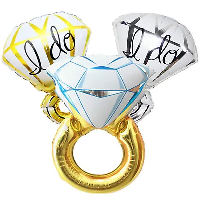 $6.99 • Buy I Do & Diamond Ring Balloon Sets | Engagement Party | Wedding | Bridal Shower
